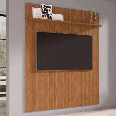 Imagem de Painel para TV Até 60 Polegadas Aléria 1 Prateleira Cedro - Pnr Móveis