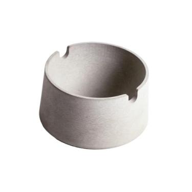Imagem de Cinzeiro redondo cinzeiro de concreto de água doce para ambientes internos e externos cinzeiro resistente para quintais de casa, escritórios, restaurantes, jardins, ao ar livre, etc. Cinzeiro externo