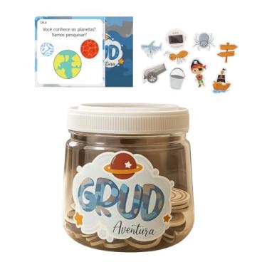 Imagem de Jogo Educativo Infantil Grud Aventuras – 58 Peças Imantadas + 10 Cards de Dicas | Estimula Linguagem, Criatividade e Imaginação | Brincadeira Interativa e Narrativa para Crianças