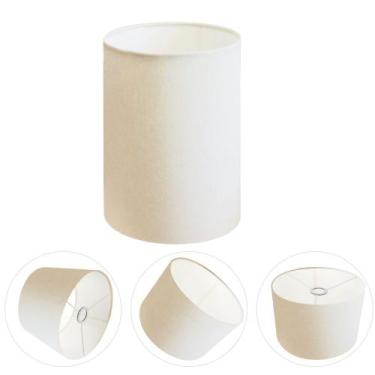 Imagem de Cúpula Abajur Cilíndrica Cp-8006 Ø18x25cm Branco - Vivare
