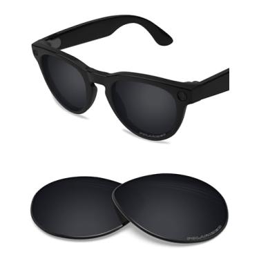 Imagem de BLAZERBUCK Lentes de substituição fotocromáticas e polarizadas anti-sal para óculos de sol RayBan Meta Headliner RW4009 50 mm, Preto - Polarizado, 0