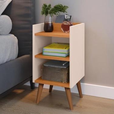 Imagem de Kit 2 quarto mesinha de cabeceira quadro de cama de charme vintage mesa pequena(UNITARIO MAX OFF WHITE)