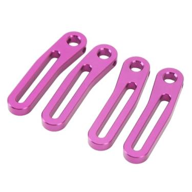 Imagem de Amortecedor Dianteiro do Carro RC, Pára-choque Dianteiro da Esteira Rolante RC de Metal, Posição de Instalação Ajustável, Pára-choque Dianteiro para Peças de Acessórios da (Roxo)