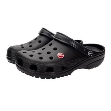 Imagem de Corfly Chinelo Babuche Masculino em EVA Leve e Confortável Respirável com Aberturas Laterais e Solado Antiderrapante para Casa e Praia (Preto, Adulto, 42, Numérico, BR, M)