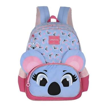 Imagem de Mochila De Costas Infantil Criança Escolar Feminina Coala e Coruja - L