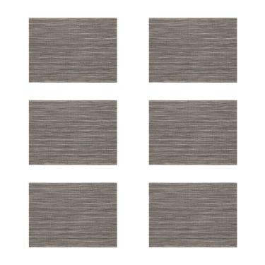 Imagem de Jogo Americano Copa E Cia 6 Peças Tramado Prior Grafite