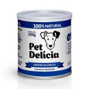 Imagem de Ração Úmida Natural Hipercalórica para Cães Adultos 320g Pet Delícia