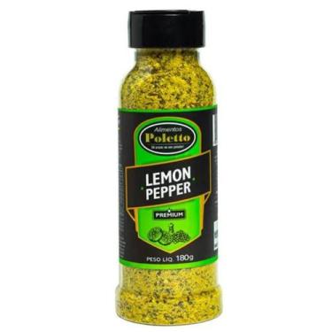 Imagem de Tempero Poletto Premium, Lemon Pepper, 180g