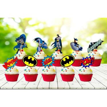 Imagem de Tag de Cupcake Batman 20 unidades - Nicolados