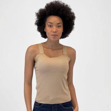 Imagem de Blusa Pacific Blue Regata Canelada com Bojo Feminina-Feminino