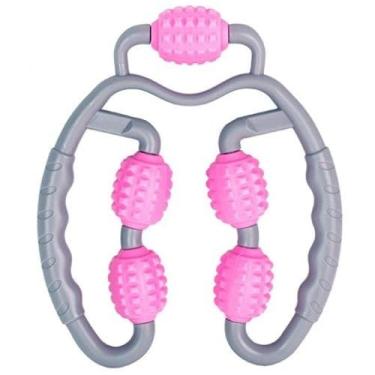 Imagem de Massageador Corporal Manual 5 ou 9 Rolos Giratórios 360° – Alívio de Dores, Relaxamento Muscular, Ideal Pernas, Braços, Costas e Ombros Corpo (5 ROLOS)