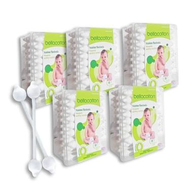 Imagem de Haste Flexível bastonetes branco bebê 5 pacotes C/ 50unidades