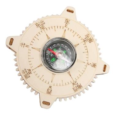 Imagem de YIJU Kit de ciências para crianças Brinquedos educativos Artesanato criativo Bússola de madeira DIY Projetos de modelo Ciência para crianças de 8, 9, 10,