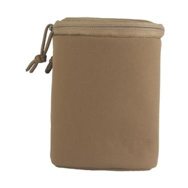 Imagem de oshhni NVG Goggle Carrying Case Capa protetora, bolsa de cintura macia acolchoada Acessórios versáteis Bolsa utilitária para equipamentos ao ar livre, Marrom