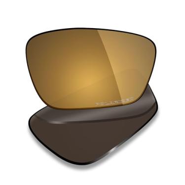 Imagem de Mryok Lentes de reposição ultra polarizadas para óculos Oakley Crosslink Sweep OX8031 55 mm, HD Polarized, proteção UV, resistente a impactos e ajuste perfeito - Bronze dourado