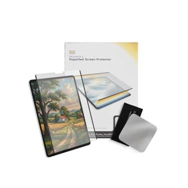 Imagem de EIP Protetor de tela removível com toque de papel para iPad Pro M4 de 11 polegadas, nano tira reutilizável, fácil de instalar e destacar, antirreflexo, desenhar e esboçar como no papel