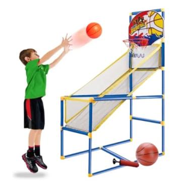 Imagem de Brinquedo Kit Completo Cesta De Basquete Infantil Aro Bola