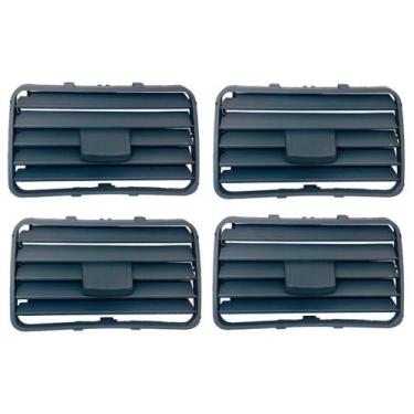 Imagem de Kit Tela Grade Difusor Ar Gol Parati Saveiro G3 Cinza Flanel - G Compo