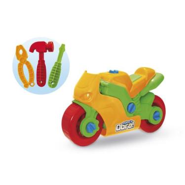 Imagem de Kit com 4 Brinquedos Mãos a Obra - Caminhão + Carro + Helicóptero + Mo