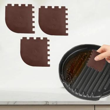 Imagem de Raspador de massa de plástico, 3 peças, raspador de bolo, gelo, utensílios de cozinha, cortador de pão, espátula de creme