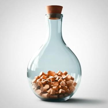 Imagem de Garrafão de Vidro Porta Rolhas 7L Redondo Decorativo