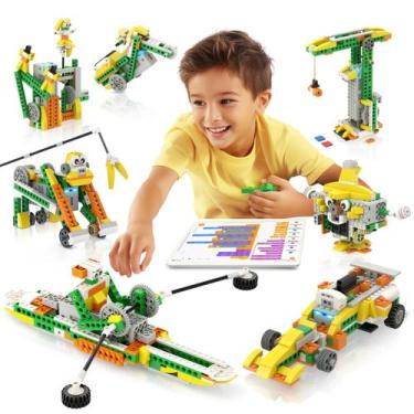 Imagem de Kit de robô Apitor Q 20 em 1, brinquedo STEM programável, 233 peças