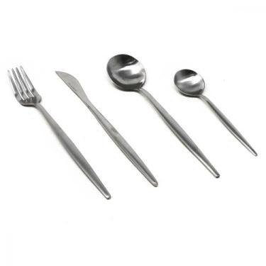 Imagem de Jogo de talheres inox preto 16pcs - Royal Norfolk