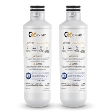 Imagem de Substituição do filtro de água do refrigerador QPD08 para LG LT1000P, ADQ747935, MDJ64844601 – Compatível com LG LMXS30796D, LFXC24796D, LFXS28566S, LFCS28768S e mais – Certificação NSF – (pacote com