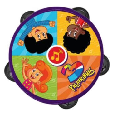 Imagem de Pandeiro Musical 3 Palavrinhas Yestoys
