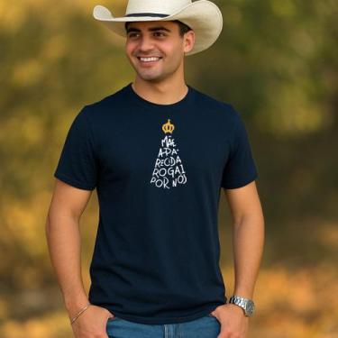 Imagem de Camiseta Básica Católica Blusa Unisex Nossa Senhora Aparecida Camisa A