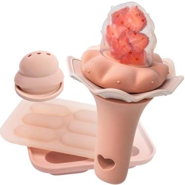 Imagem de Bandeja congeladora de silicone para chupeta Moonkie Fruit Feeder
