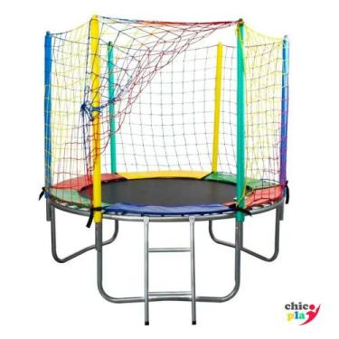 Imagem de Cama Elástica 1,83m ChicoPlay Lona Preta sem Emenda