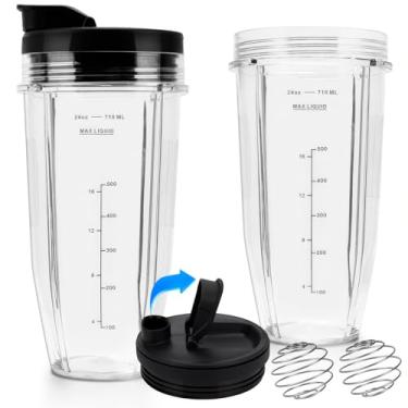 Imagem de Copos de liquidificador de 680 g para liquidificador Ninja Auto iQ BL642 BL450 BL480 BN801 SS101 SS351 SS151 SS401 (pacote com 2)