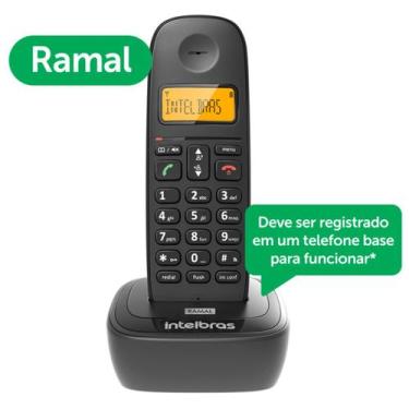 Imagem de Ramal Telefone Sem Fio TS 2511 Preto Intelbras
