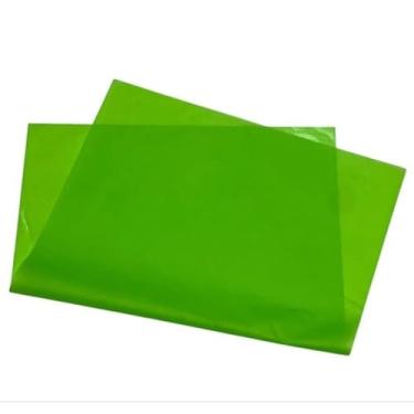 Imagem de Papel de seda 100 folhas, colorido 17,5 x 25 cm - Embalagem de roupas, embalagem de pipas (Verde Médio)