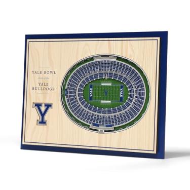 Imagem de YouTheFan NCAA Yale Bulldogs 5 camadas StadiumViews Arte de parede 3D