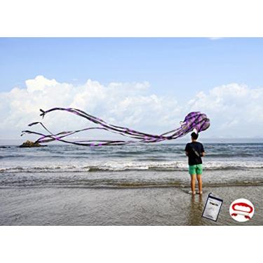 Imagem de kizh Kite Octopus Pipas Grandes Sem Moldura Macia Parafoil 157 Polegadas Cauda Longa Fácil De Voar Para Adultos Crianças Ao Ar Livre, Atividades, Viagem À Praia Ótimo Presente Para Crianças Construir
