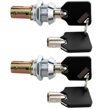 Imagem de Trava de caixa de ferramentas com chaves — Trava de substituição compatível com armários de ferramentas Craftsman, baú de ferramentas, gaveta e caixa de armazenamento — Sistema de bloqueio de armário