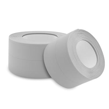 Imagem de Fita de Vedação Adesiva para Porta e Janela, PVC Cinza, 3 Metros x 3,5cm, Proteção Contra Poeira e Insetos