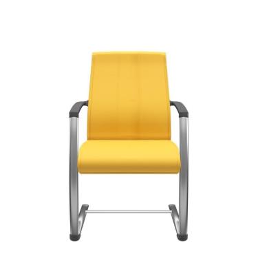 Imagem de Cadeira Suprema Aproximação Cromada Dunas Amarelo