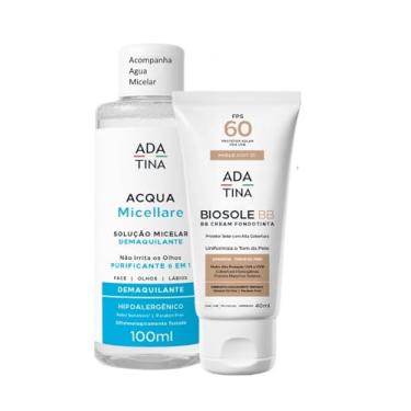 Imagem de Protetor Solar Com Cor Peles Oleosas Biosole BB FPS 60 Toque Seco Alta Coberura de imperfeições Ada Tina (Bianco 15)