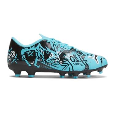 Imagem de PUMA Chuteira de futebol unissex infantil Ultra Play Turf Training, Hero Blue-puma preto-puma branco, 18
