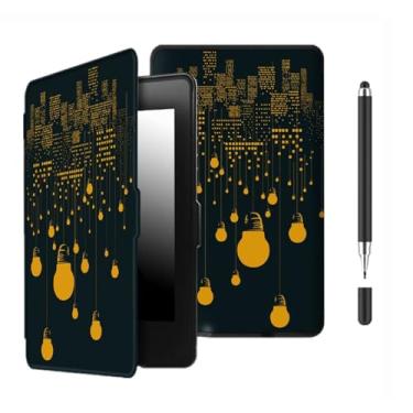 Imagem de Akacy Capa com padrão pintado para Kindle de 15.2 cm 8ª geração (2016, modelos SY69JL). Capa traseira de borracha TPU de silicone flexível e fina, fina, com cantos reforçados (14)