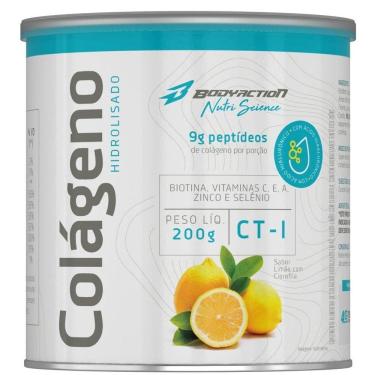 Imagem de Colágeno Hidrolisado Peptídeos Em Pó 200g Sabor Limão
