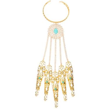 Imagem de minkissy Pulseira gótica, 2 peças, pulseiras de unhas de dedo punk com cravos, joias de mão para mulheres, acessórios de festa à fantasia