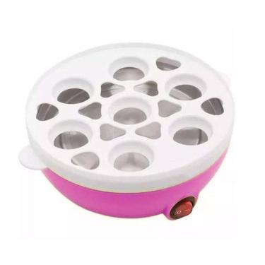 Imagem de Cozedor Elétrico Ovos Egg Cooker 110V Rosa 7 Unid Timer