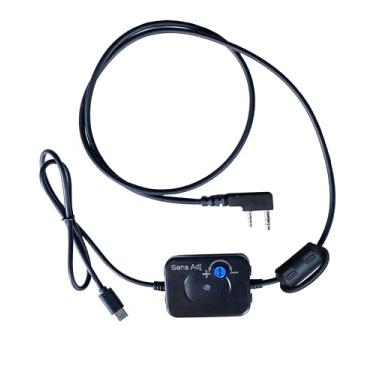 Imagem de BTECH Cabo de interface de áudio multifuncional APRS-K1 PRO - Adaptador TNC universal USB-C com PTT automático integrado e E/S de áudio - compatível com APRSpro, APRSDroid