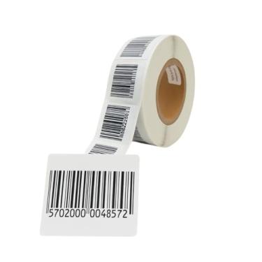 Imagem de Etiqueta Antifurto Adesiva Rf 4x4cm Rolo C/ 1000 Un. 8,2mhz