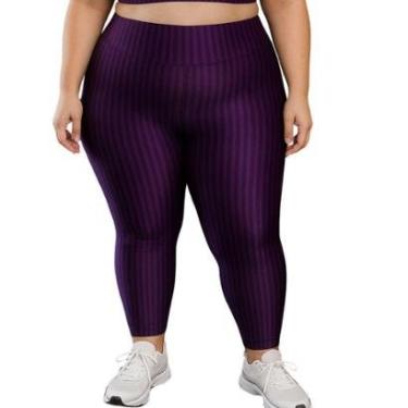 Imagem de Calça Legging Fitness Cintura Alta Cirrê 3D Plus Size Feminino Laura-Feminino