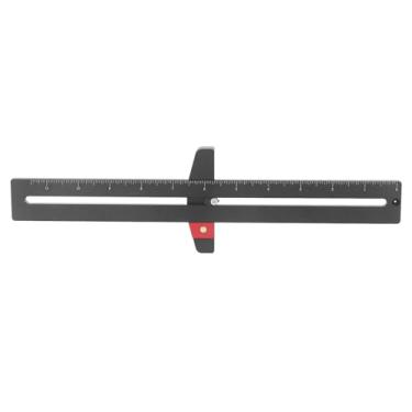 Imagem de Mavaol Régua de rastreamento de liga de alumínio usinada CNC, ferramenta de marcação precisa, leve, portátil para marcenaria